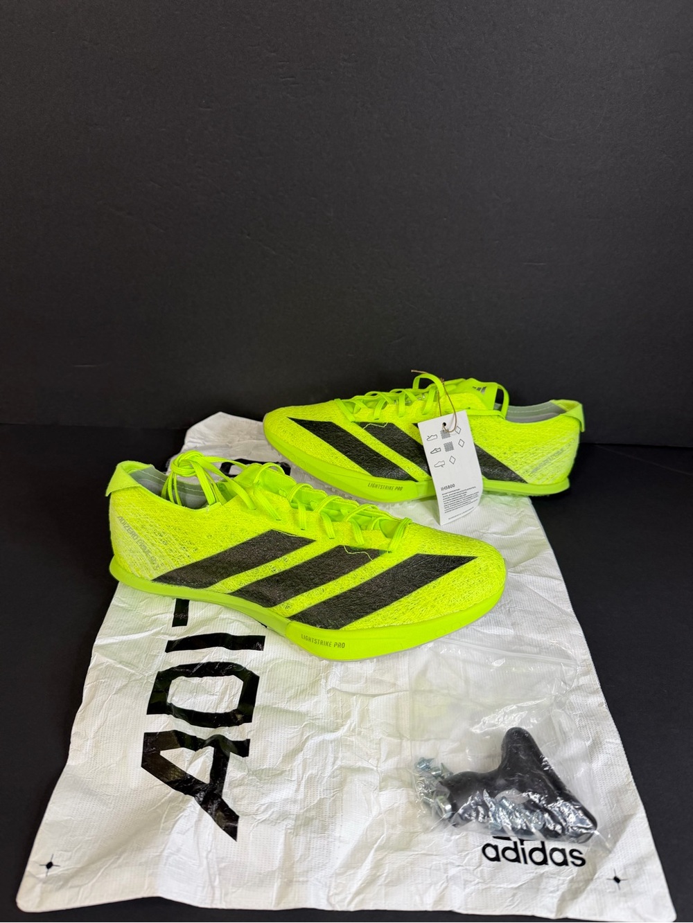 Adidas Adizero Prime SP 3 Strung Track Spikes Size M 6.5 W 7.5Lucid Lemon IH5800